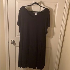 Black T-shirt skater dress
